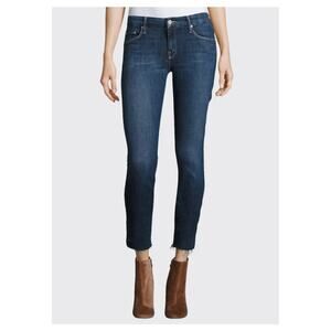 Mother The Looker Ankle Fray Jeans in Girl Crush Preppy Denim Womens Size 27